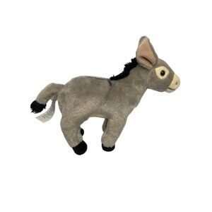 Toys R Us Animal Alley Gray Donkey Plush Stuffed Animal 14" Soft Toy
